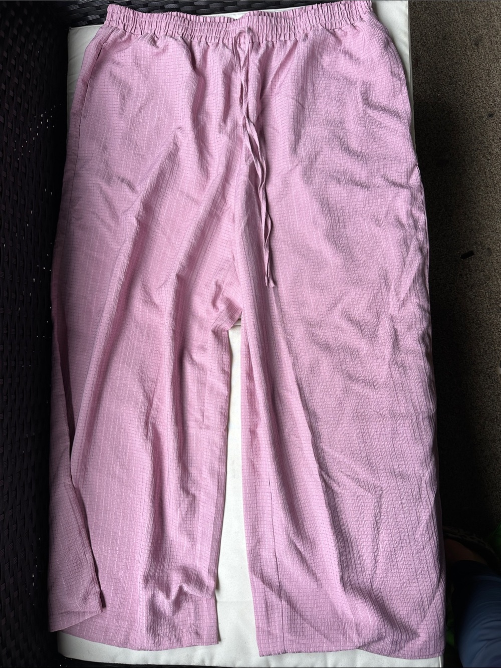 SHEIN Light Pink Wide Leg Pants